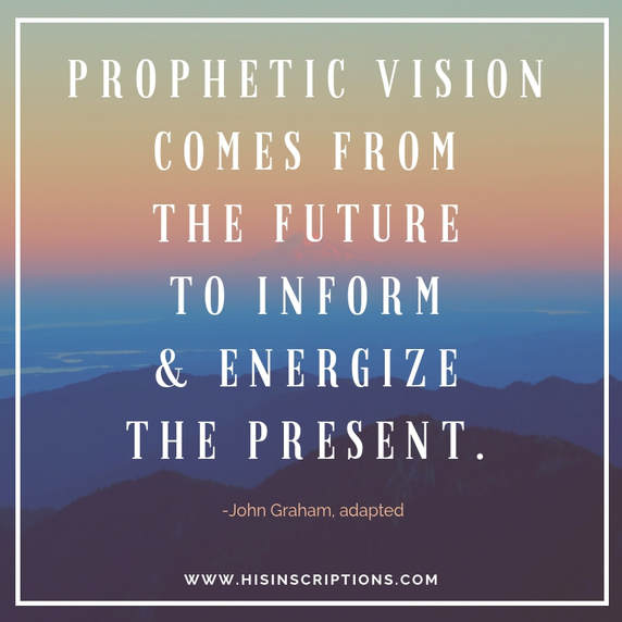 The Mobilizing Power of Prophetic Vision. Discover how to use prophetic promises to propel yourself forward in faith! By Deborah Perkins of HisInscriptions.com