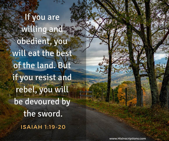 Roadblocks to Revival, by Deborah Perkins: If you are willing and obedient, you will eat the best of the land. Isaiah 1:19-20