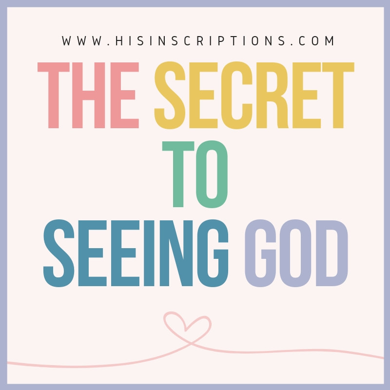 In the Sermon on the Mount, #Jesus tells His disciples a secret that will enable them to see #God. Do you know what it is? Read more in this article from Deborah Perkins at His Inscriptions.