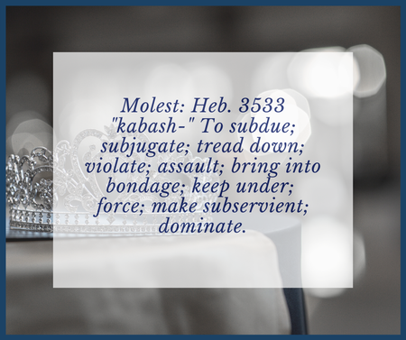 Molest: Heb. 3533 