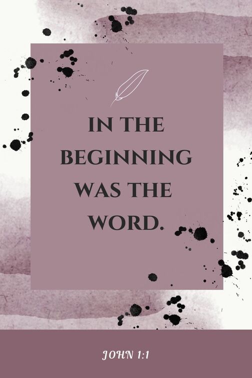 Picture: John 1:1 In the Beginning