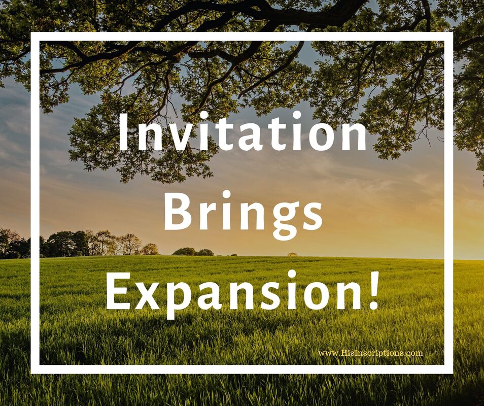 invitation Brings Expansion! Blog post from Deborah Perkins of HisInscriptions.com