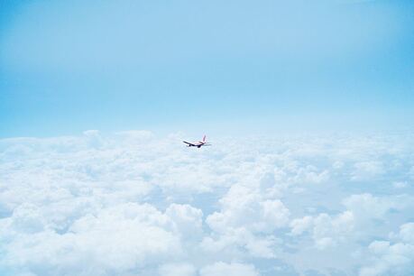 Picture: airplane in clouds